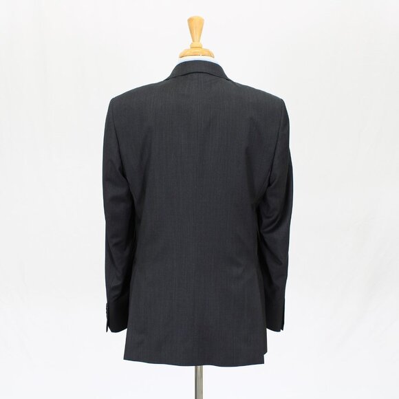 Saks Fifth Avenue 42L Gray Solid 2-Button Sport Coat Blazer Jacket O045 - Picture 7 of 11